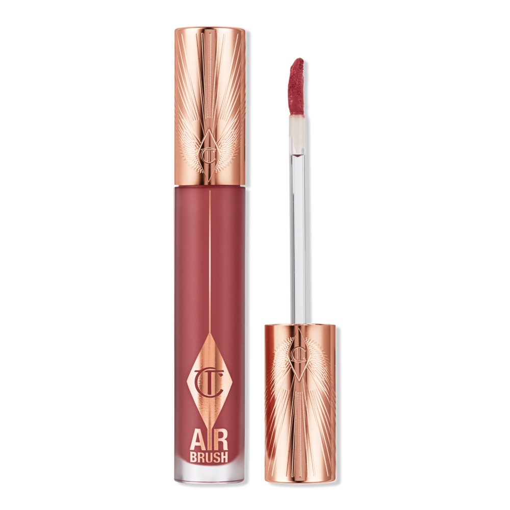 Charlotte Tilbury Airbrush LipBlur Matte Liquid Lipstick/PILLOW TALK MEDIUM NIB!